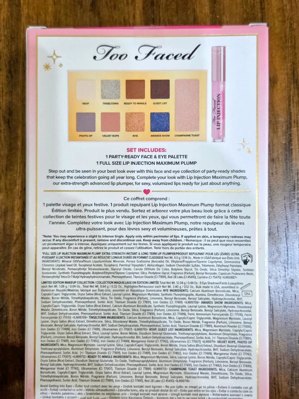 Too Faced Pop The Cork Eyeshadow Palette & Pink Glitter Gloss